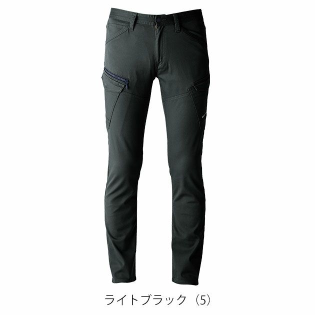 S～5L EVENRIVER イーブンリバー 春夏作業服 作業着 ソリッドストレッチライトファスナーカーゴ US1703