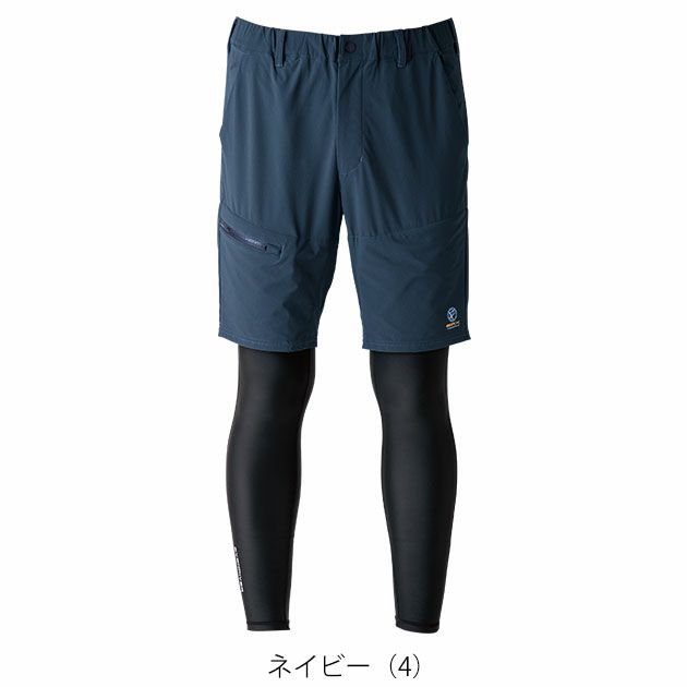 EVENRIVER イーブンリバー 春夏作業服 作業着 フェイクレイヤードショートパンツ EX35