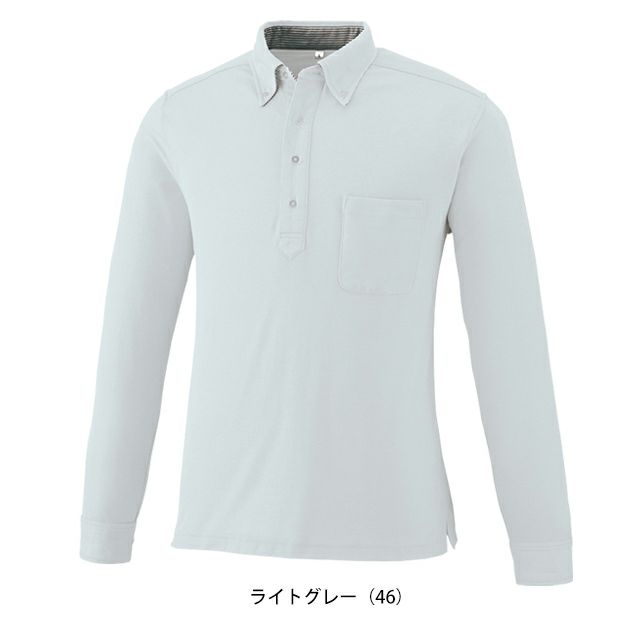 SS～4L 大川被服 春夏作業服 作業着 DRYボタンダウン長袖ポロシャツ 09032