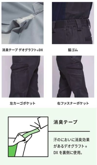 アルトコーポレーション 春夏作業服 作業着 夏カーゴパンツ SC107