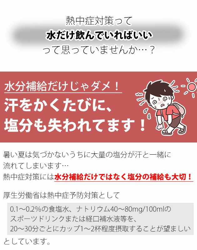坂製菓 塩分チャージゼリー 4袋セット 塩ゼリー 夏対策商品 熱中症対策