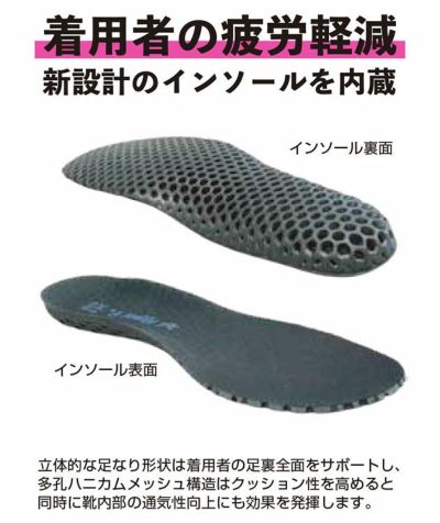 日進ゴム 安全靴 ハイパーV(Hyper V) プロスニーカー(紐タイプ) #2500