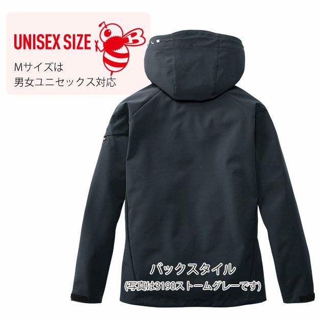 バートル BURTLE 3190（リミテッドブラック） 防寒作業服 防寒着 防風フーディージャケット 2025年新作限定カラー（ユニセックス） S～XXL