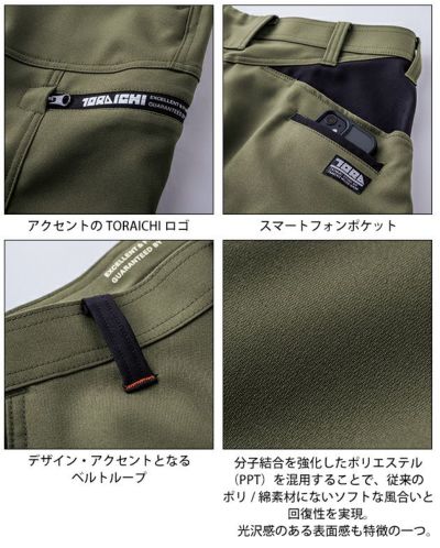 寅壱 7030-235 秋冬作業服 作業着 カーゴジョガーパンツ S～4L