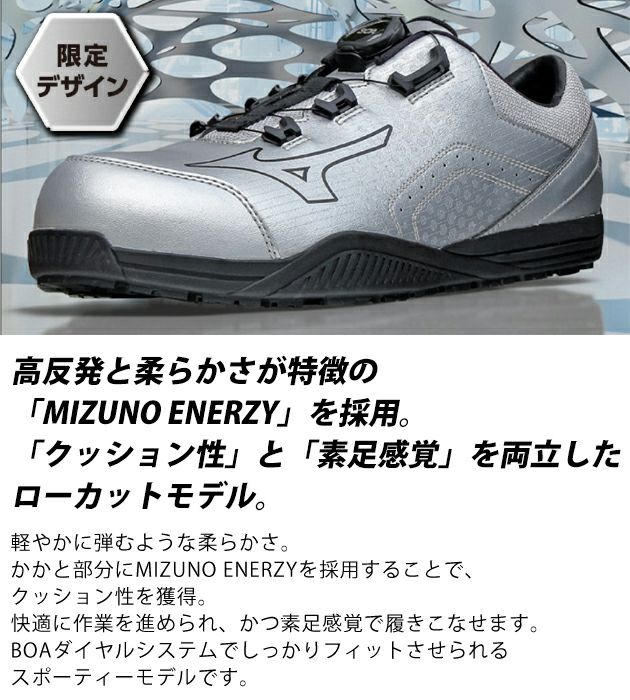 ミズノ 安全靴 F1GA2514 オールマイティ TDII 51L BOA 2025年限定モデル