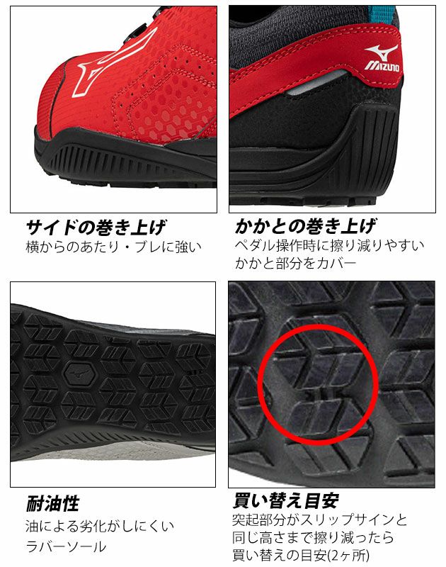 ミズノ 安全靴 F1GA2514 オールマイティ TDII 51L BOA 2025年限定モデル