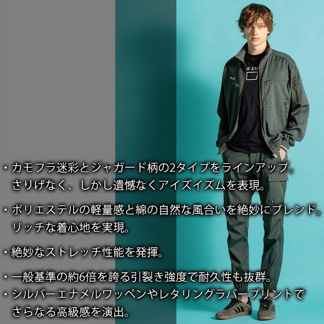 アイズフロンティア 8010 秋冬作業服 作業着 ストレッチジャガードワークジャケット