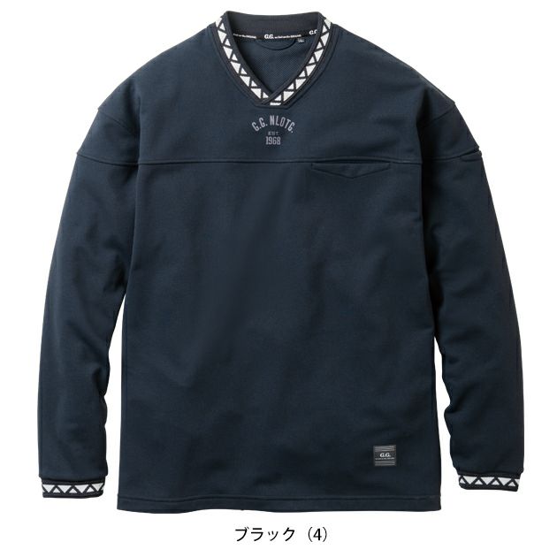 桑和 SOWA 8545-55 秋冬作業服 作業着 G.G. 長袖トレーナー（Vネック、胸ポケット有） S～4L