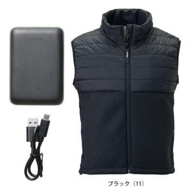 ハマー HUMMER 80000 電熱ベスト 作業着 ハイブリッドフードベスト W