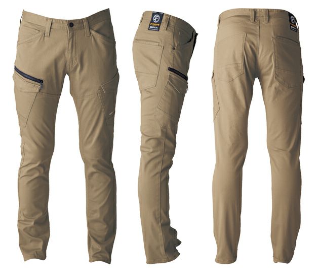 イーブンリバー EVENRIVER US1603 秋冬作業服 作業着 ソリッドストレッチファスナーカーゴ S～5L