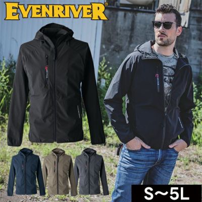 イーブンリバー EVENRIVER GR1008 秋冬作業服 作業着 コーデュラストレッチパーカー