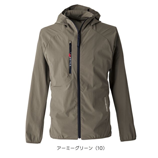 イーブンリバー EVENRIVER GR1008 秋冬作業服 作業着 コーデュラストレッチパーカー