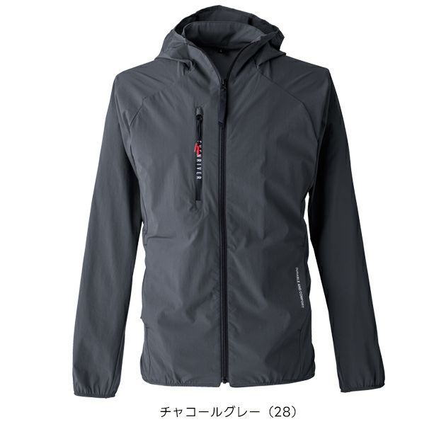 イーブンリバー EVENRIVER GR1008 秋冬作業服 作業着 コーデュラストレッチパーカー