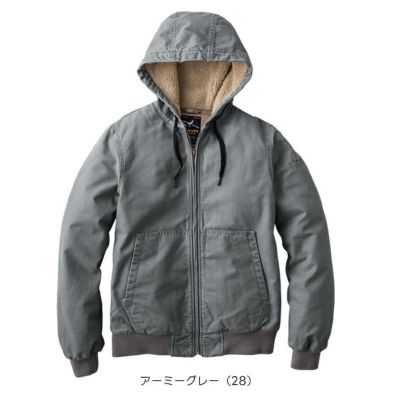 イーブンリバー EVENRIVER R608 防寒作業服 防寒着 コットン裏ボアフーディジャケット