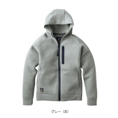 イーブンリバー EVENRIVER TR208 秋冬作業服 作業着 ダブルニットフーディ