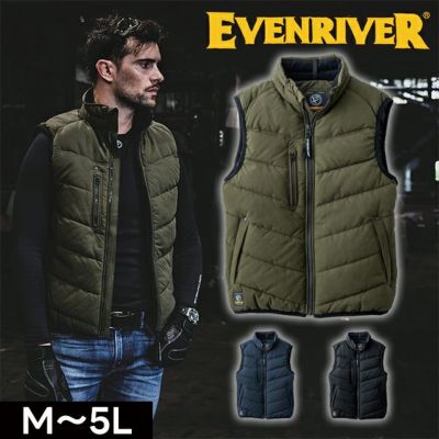 イーブンリバー EVENRIVER RSX7005 秋冬作業服 作業着 ストロングハードクロスベスト