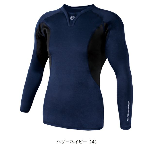 イーブンリバー EVENRIVER GTV16 秋冬インナー 作業着 ヒートボディＶネック