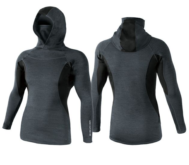 イーブンリバー EVENRIVER GTV46 秋冬インナー 作業着 ヒートボディフーディーハイネック