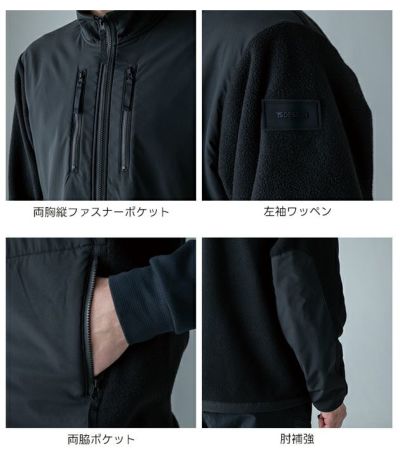 TSデザイン TSDESIGN 5546 防寒作業服 防寒着 ニッカーズフリースジャケット S～4L
