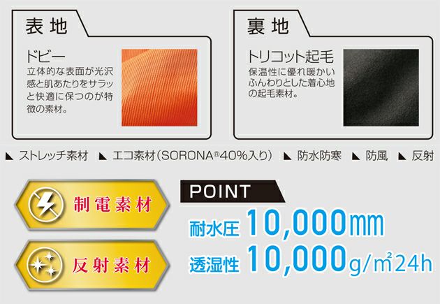 クロダルマ 57390 防寒作業服 防寒着 防水防寒パンツ S～5L