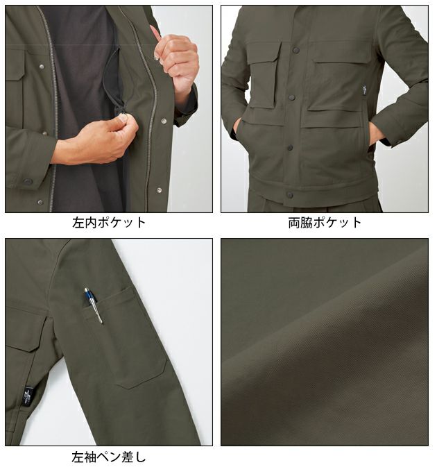 サンエス RE22511 秋冬作業服 作業着 長袖ブルゾン