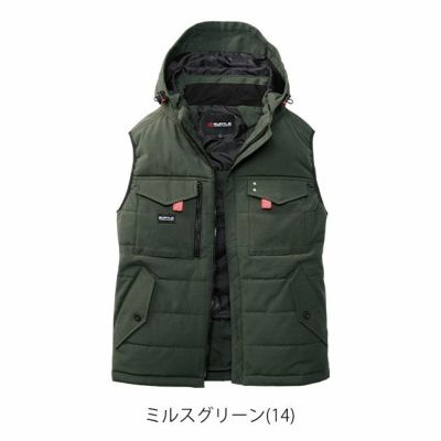 バートル BURTLE 5054 防寒作業服 防寒着 防寒ベスト 2025年新作（ユニセックス） 3XL