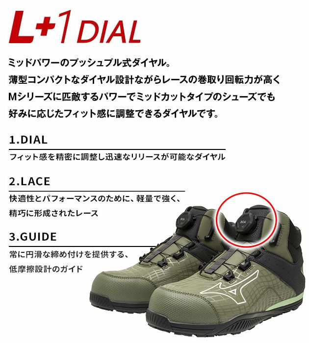ミズノ F1GA2605 安全靴 オールマイティ TDII　81H BOA 2025年限定モデル
