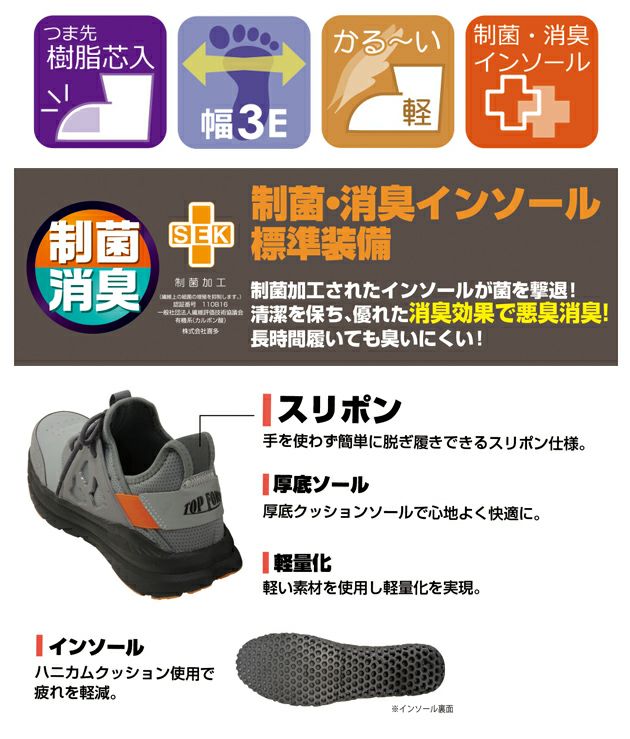 喜多 MG-5800 安全靴 セーフティースニーカー |｜ワークストリート